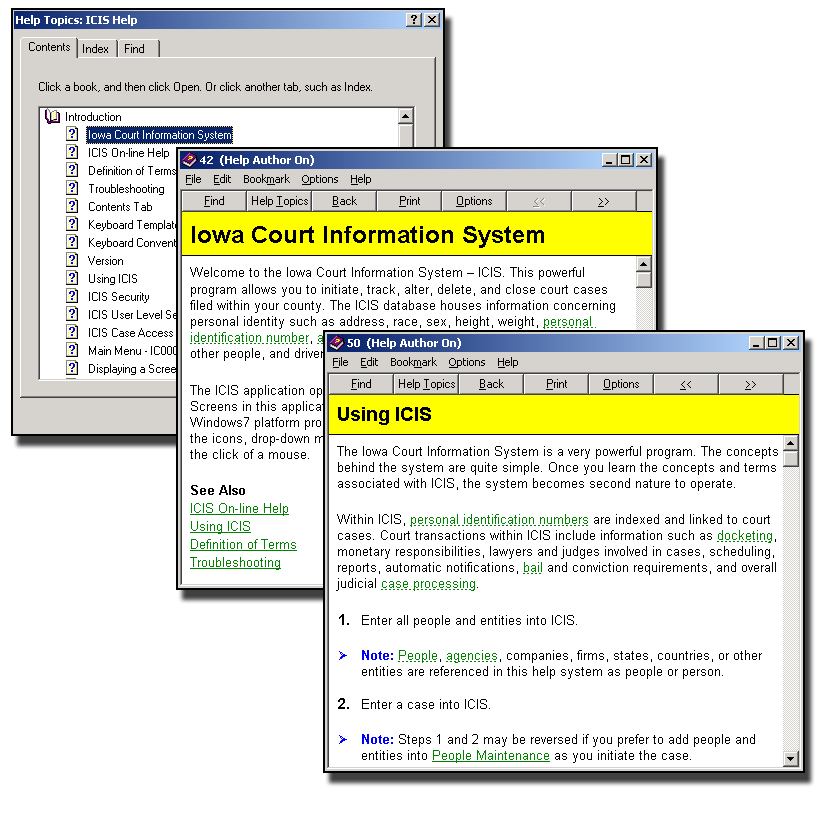 Iowa Court Information System (ICIS) On-line Help